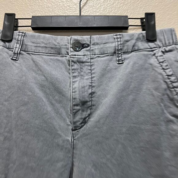 Old Navy Straight Leg Denim Pants Gray Cotton Stretch Hi-Rise Medium Wash Sz M - Picture 5 of 8